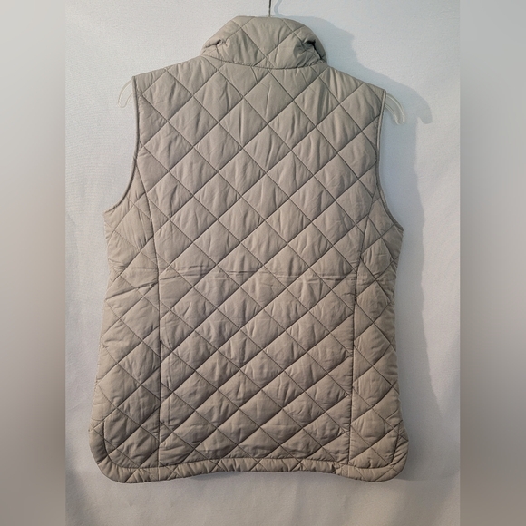 Lands' End Light Gray Quilted Vest Size S - Picture 7 of 9